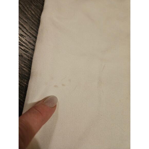 Chico's Ponte Slim Basic Pant in Antique White Elastic Stretch - Picture 7 of 10